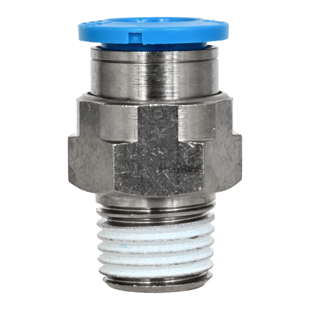 Festo Push Fitting Qs-1-4-6 (153003)- 10 Pcs - Color: Silver