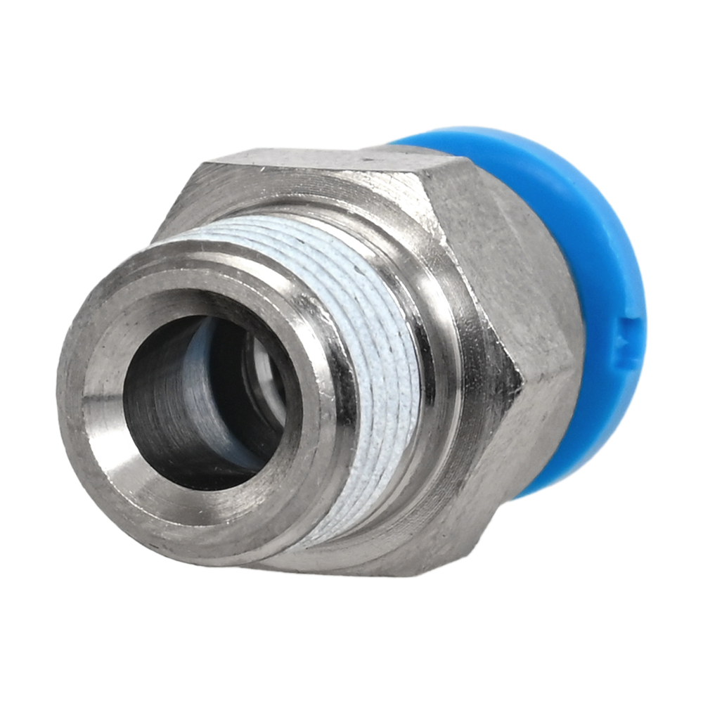 Festo Push Fitting Qs-3-8-10 (153008) -10 Pcs - Color: Silver