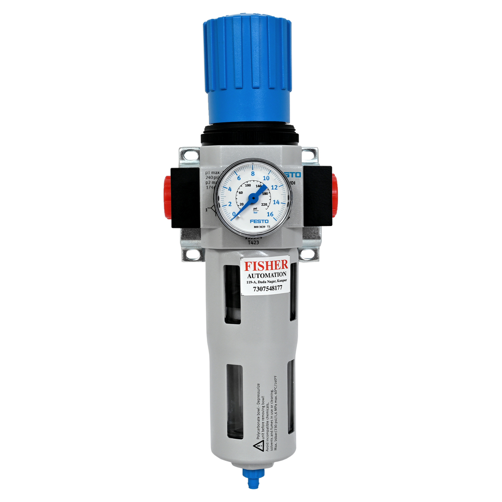 Festo Filter Regulator Lfr-1-4-D-Mini (159631) - Color: Grey