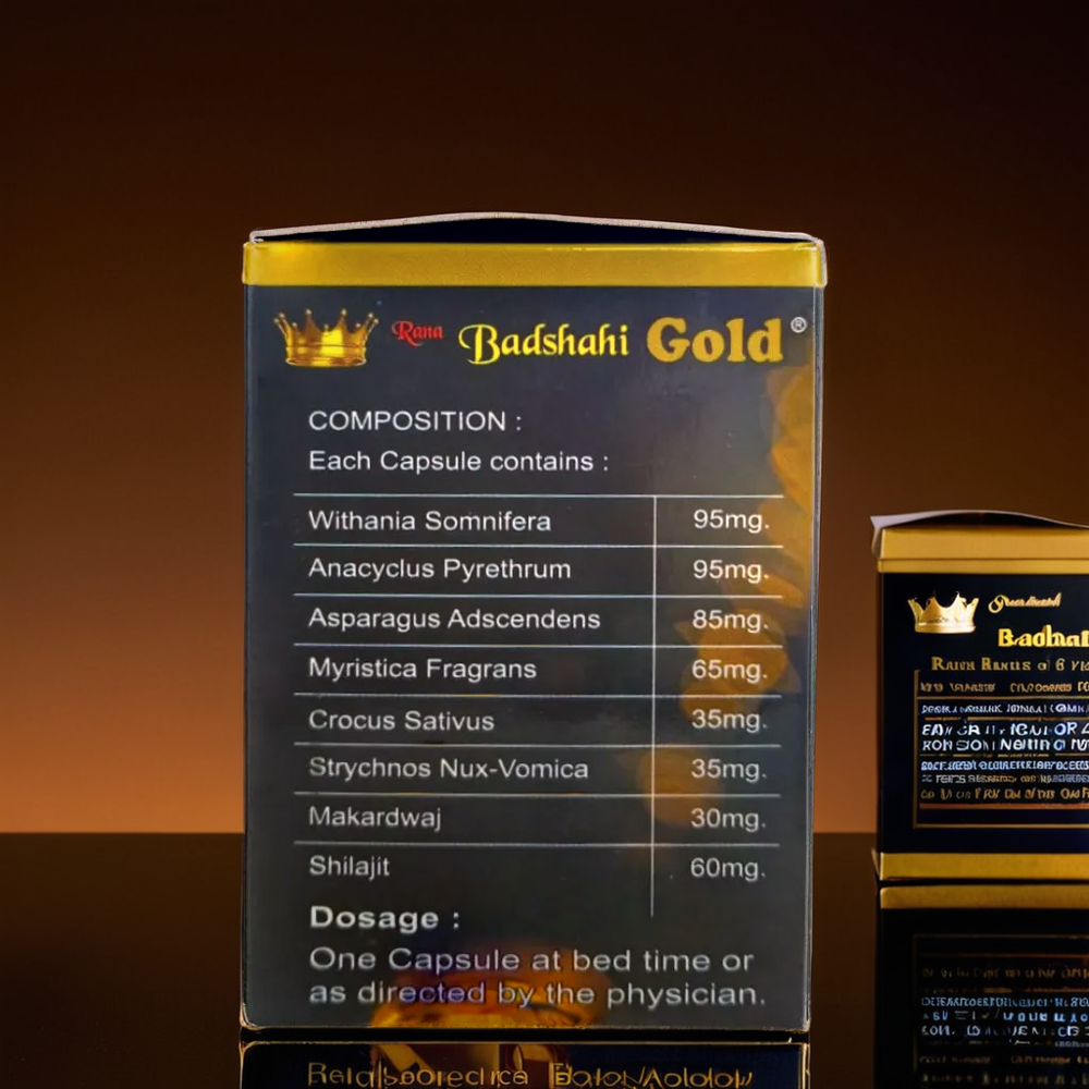 Badshahi Gold 2 Capsules - Age Group: For Adults
