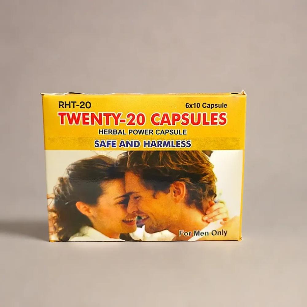 Rana Herbals Twenty-20 (60 Capsules) - Age Group: For Adults