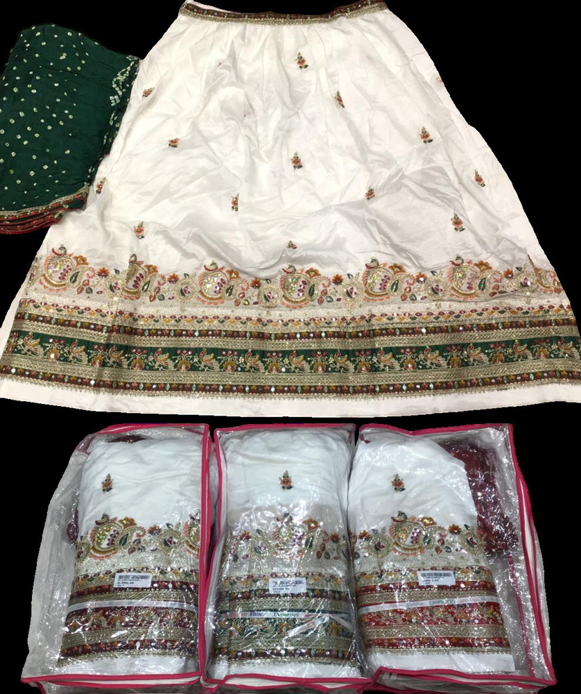 White Bridal Lehenga Choli - Color: Different Available