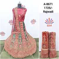 Ladies Bridal Velvet Lehenga Choli - Color: Different Available