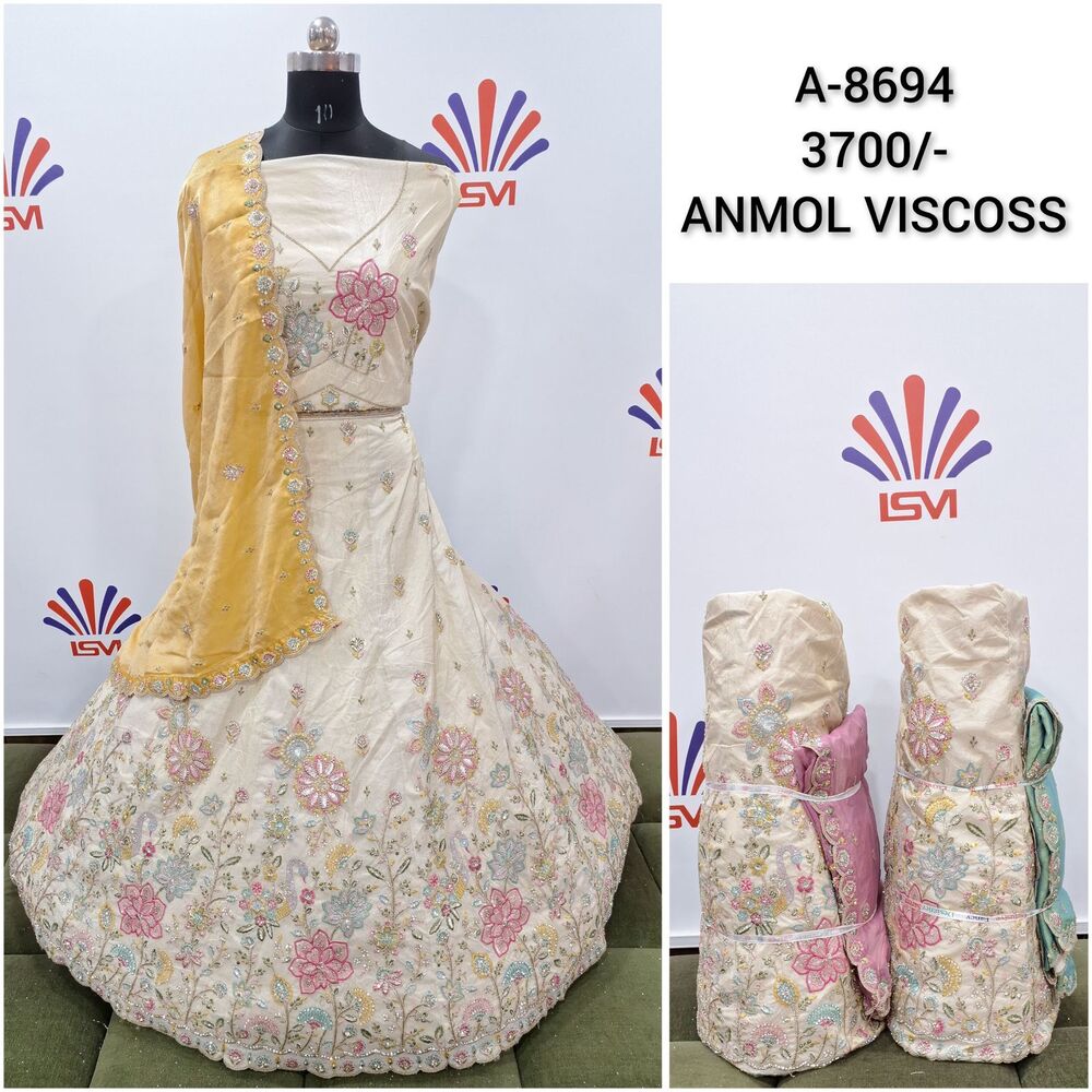 Ladies Viscose Lehenga Choli - Color: Different Available