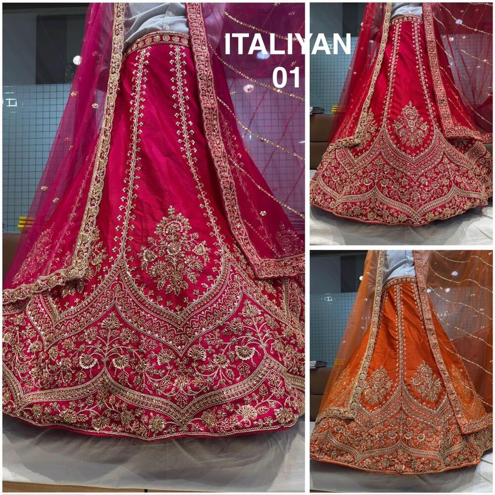 Bridal Red Lehenga Choli - Color: Different Available