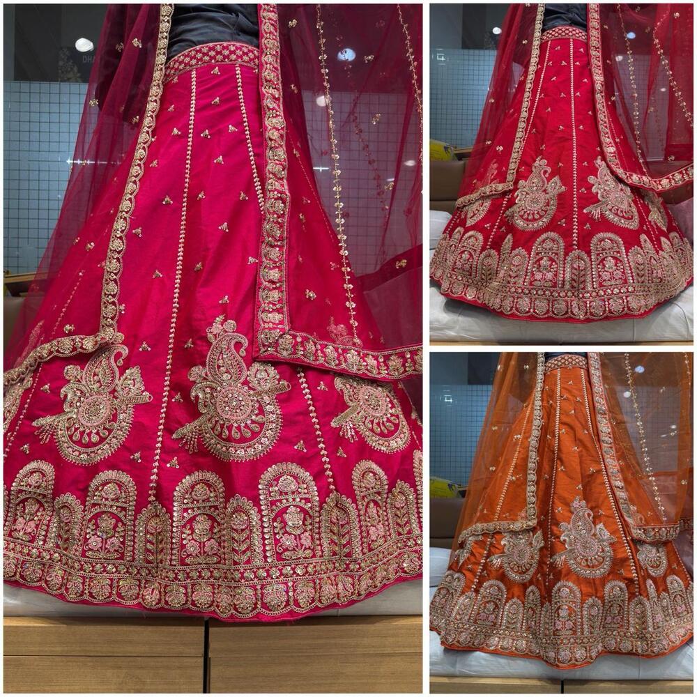 Bridal Red Lehenga Choli - Color: Different Available