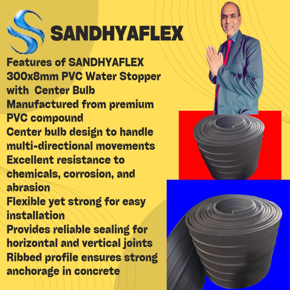 300x8mm pvc water stopper