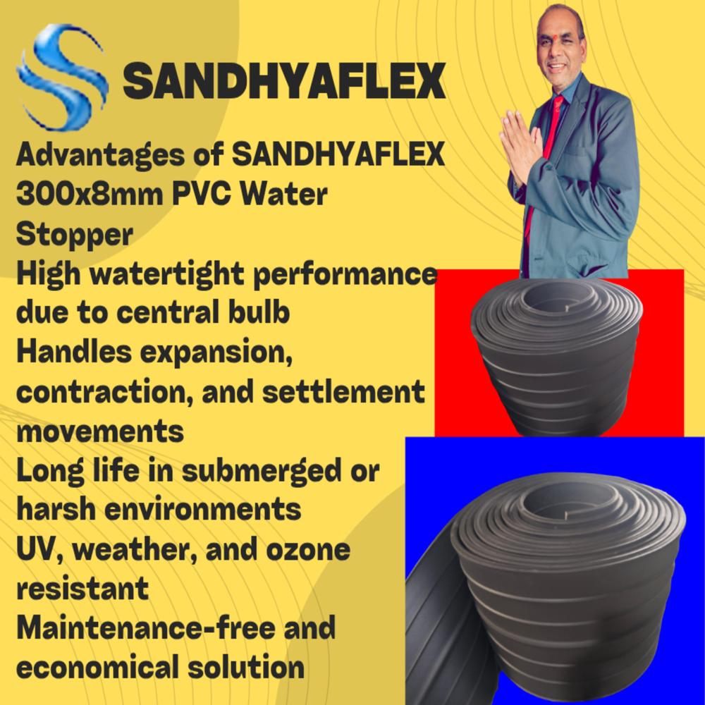 300x8mm pvc water stopper