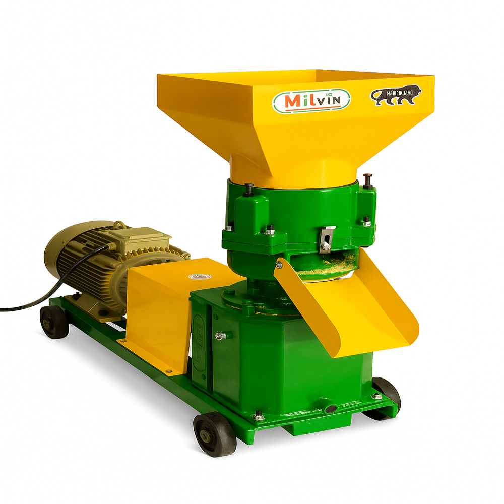 Semi Automatic Animal Feed Machine - Color: Yellow