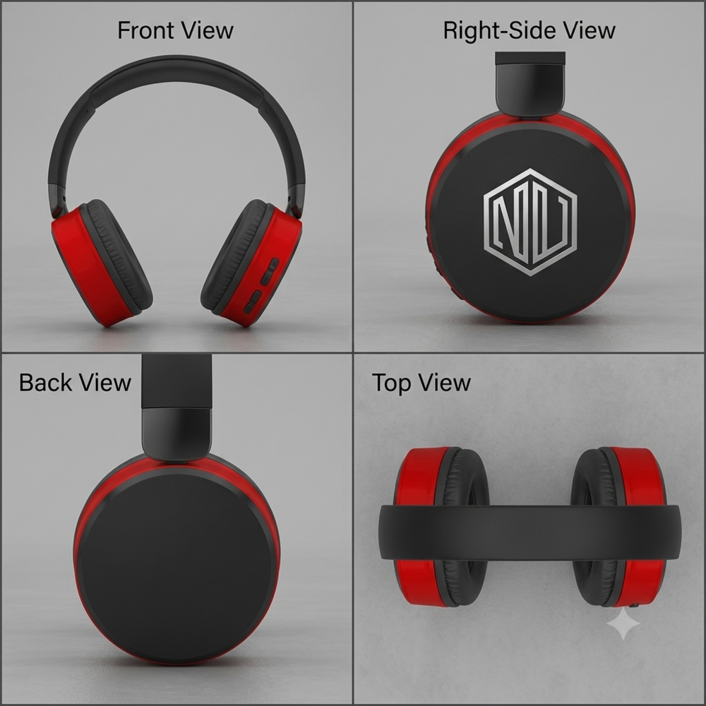 Dubstep Wireless Headphone - Battery Backup: 8-10 Hours