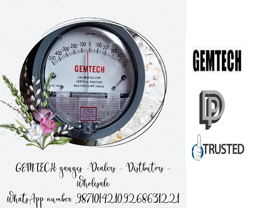 GEMTECH I DIFFERENTIAL PRESSURE GAUGE IN Daultabad Industrial Area Gurgaon Haryana
