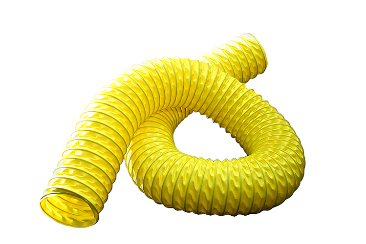 Flexible PVC Hoses - PVC Material, 38mm to 1000mm Diameter, Blue/Black/Yellow/Grey/White, 4 to 10 Meters Length, Antistatic, Fire Resistant, Weather Resistant Properties