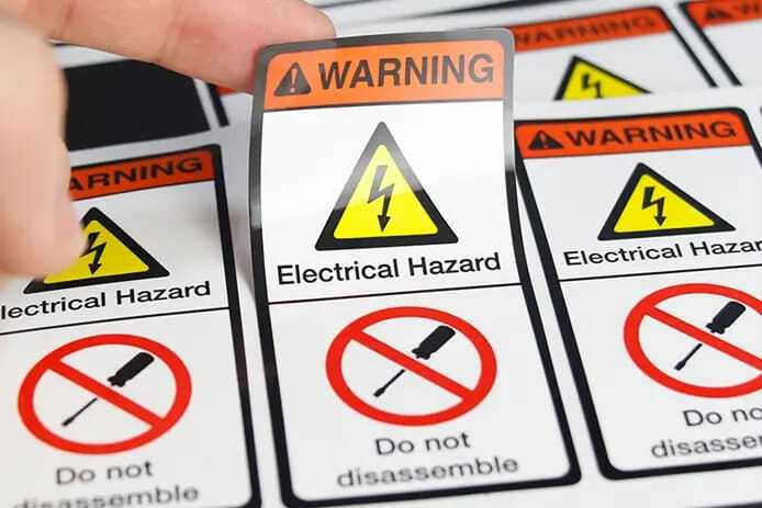 industrial PVC Label