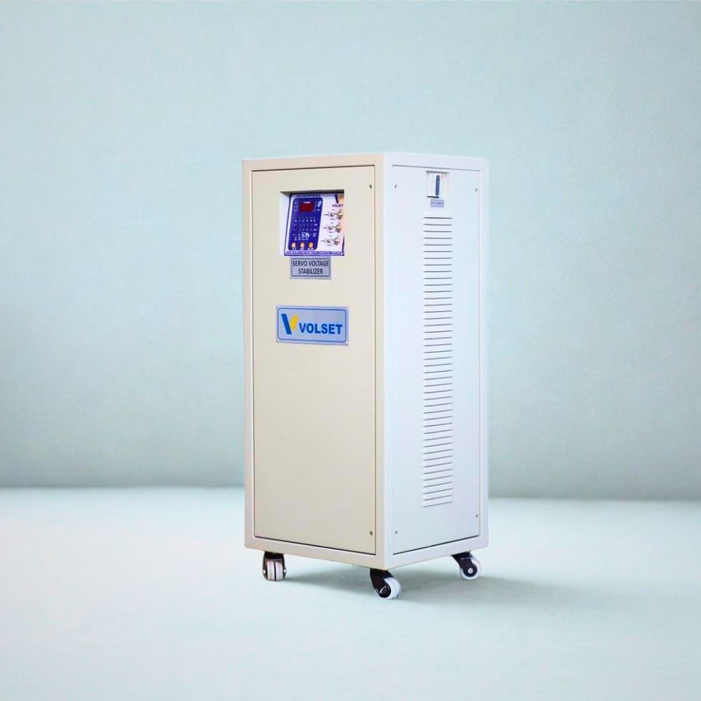 100 Kva Three Phase Air Cooled Servo Voltage Stabilizer - Efficiency: >98%
