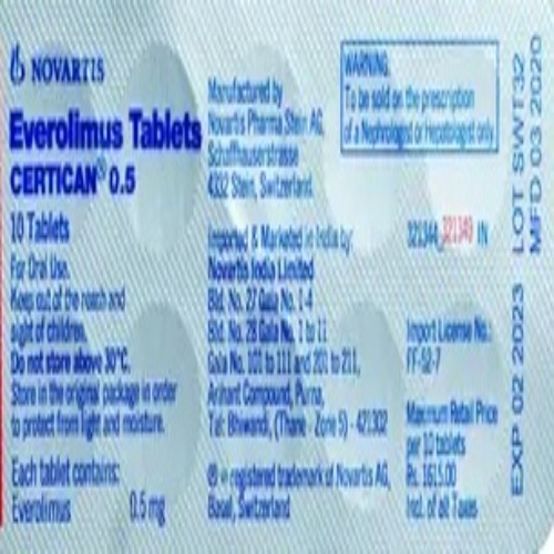 Certican 0.5 mg Tablet