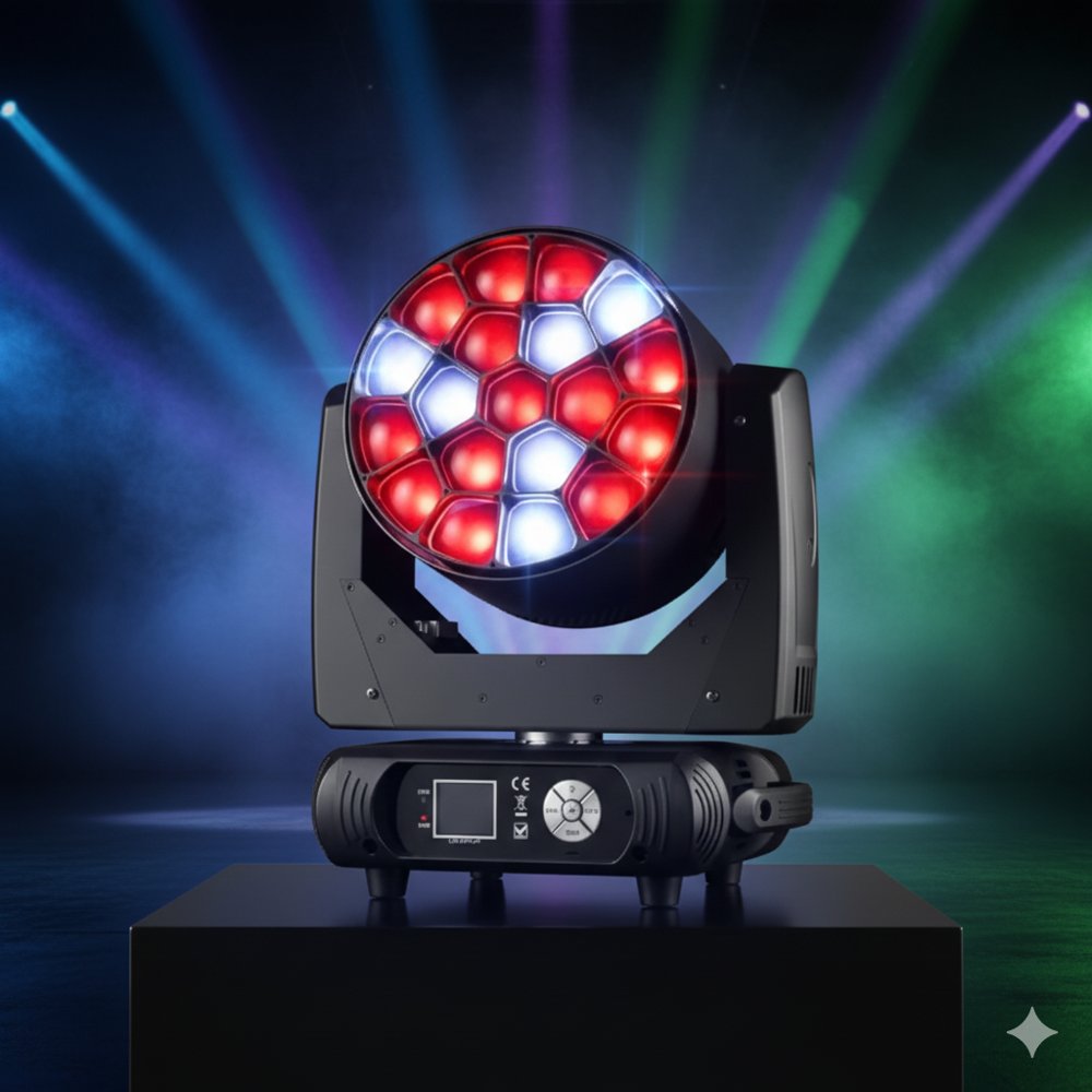 19x15W Zoom LED moving Wash RGBW