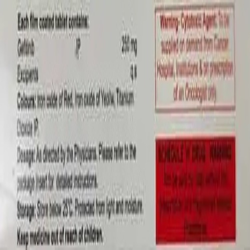 Chemofit 250 Mg Tablet - Recommended For: Doctor