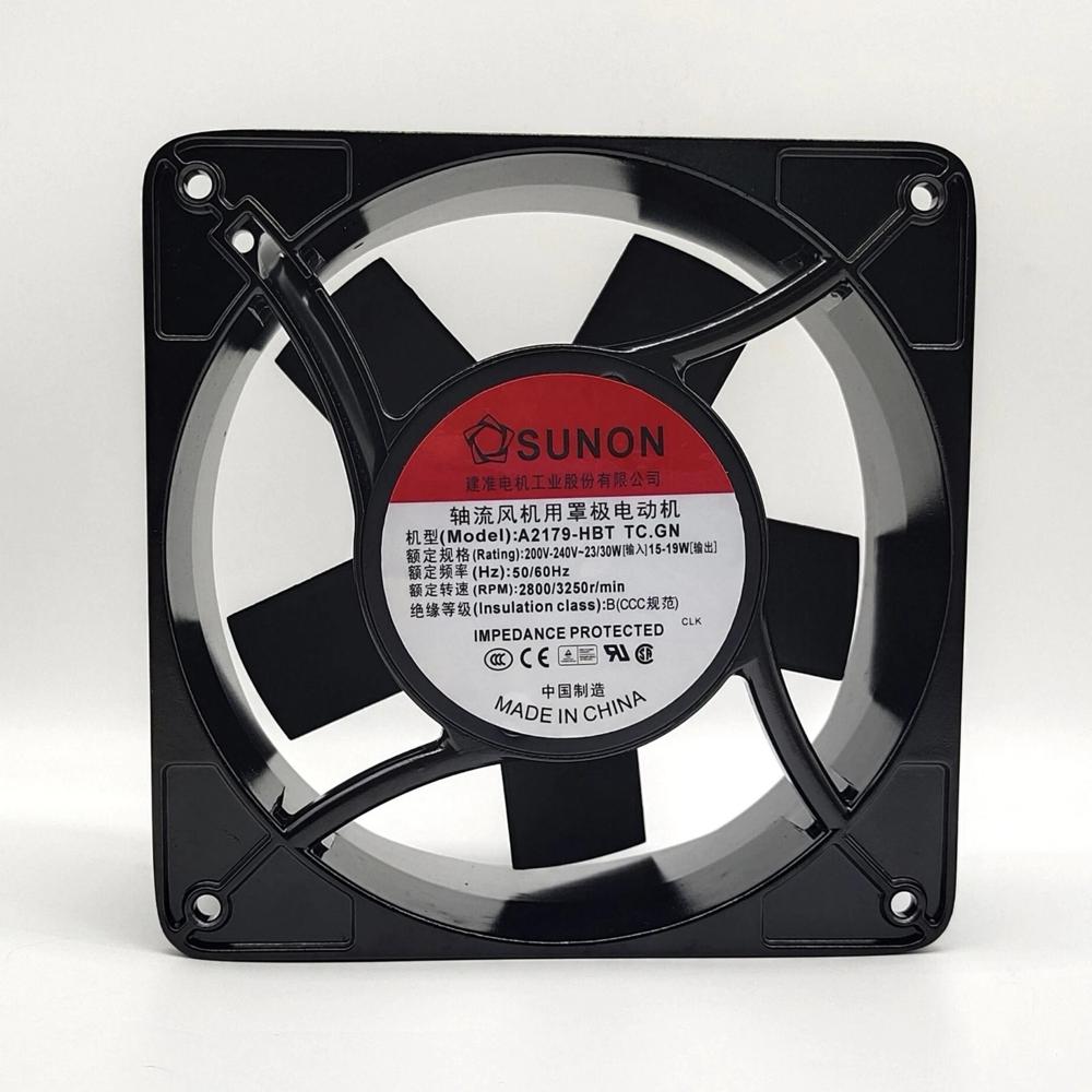 SUNON A2179-HBT TC.GN 200V AC 50/60HZ 15/19W 17689mm 17.6CM Ball Industrial Axial Cooling Fan