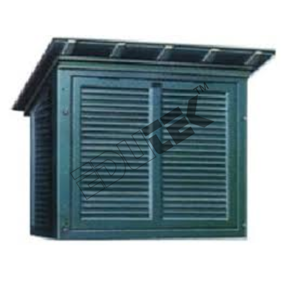 Stevenson Screen - Indian Wood, Variable Sizes, Green | Is:5948:1970 Standard, Pre-assembled For Meteorological Data Acquisition