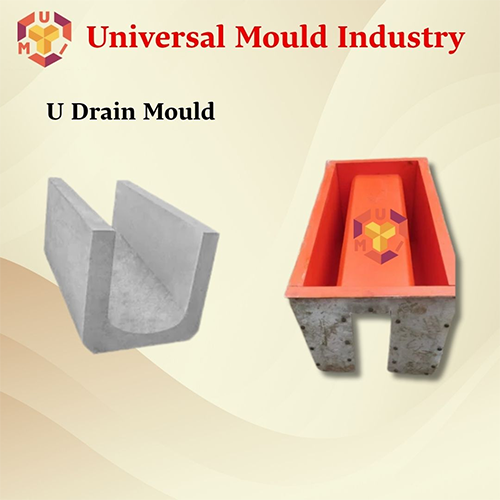 Frp Precast U Drain Mould - Color: Red