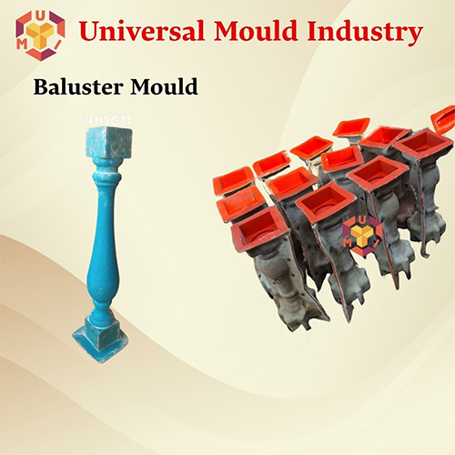 Frp Balusters Mould - Frp Material, Round Shape, Blue Color | Durable Concrete Shaping Solution For Railings And Fences