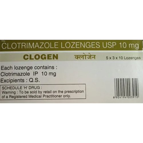 10 Mg Clotrimazole Lozenges USP