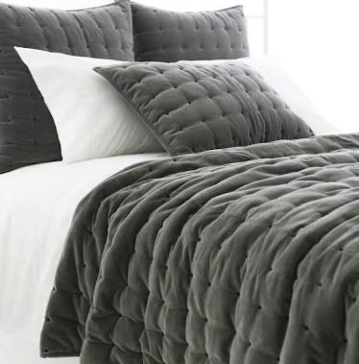 Gray Color Quilt Covers - Material: 100% Cotton