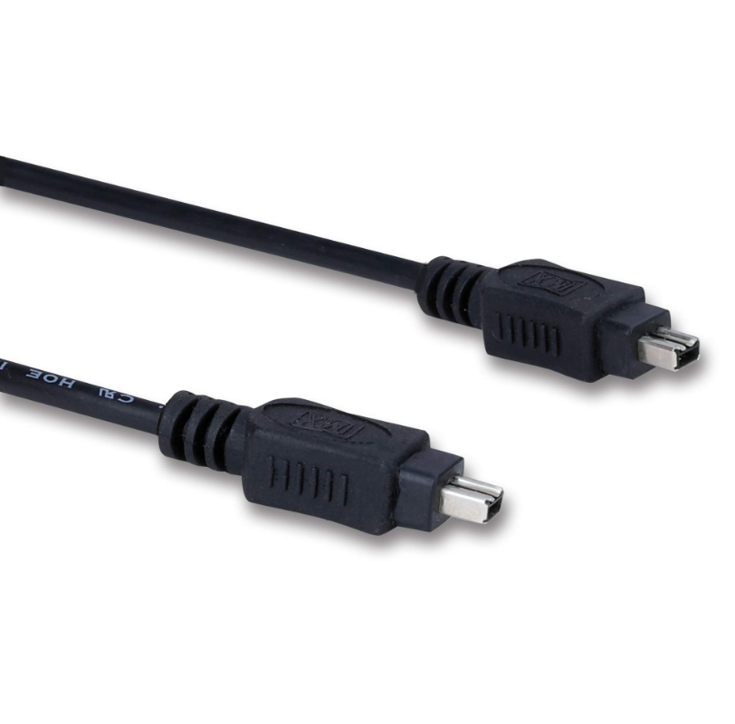 Mx Firewire Ieee 1394 Cable 4 Pin Male To 4 Pin Male Cord 10 Meters - Color: Black
