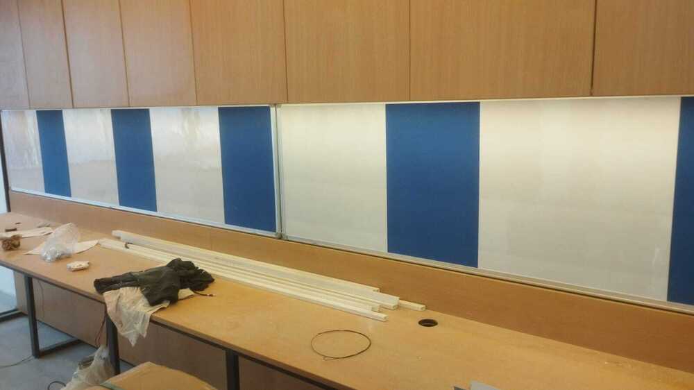 Sds016 Combination Non-magnetic Notice Board - Aluminum & Wooden Frame, Various Sizes Available | Ideal For Office, School, College, Home And More
