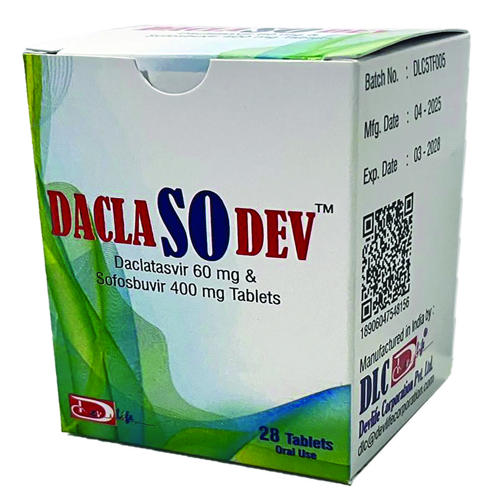Daclatasvir 60 mg & Sofosbuvir 400 mg Tablets