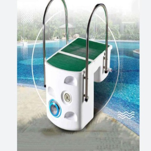 Swimming Pool Pipeless Filter - Standard Size, White Color | Manual Control, Electric Power Supply, Floor Mount Design, 1 Year Warranty