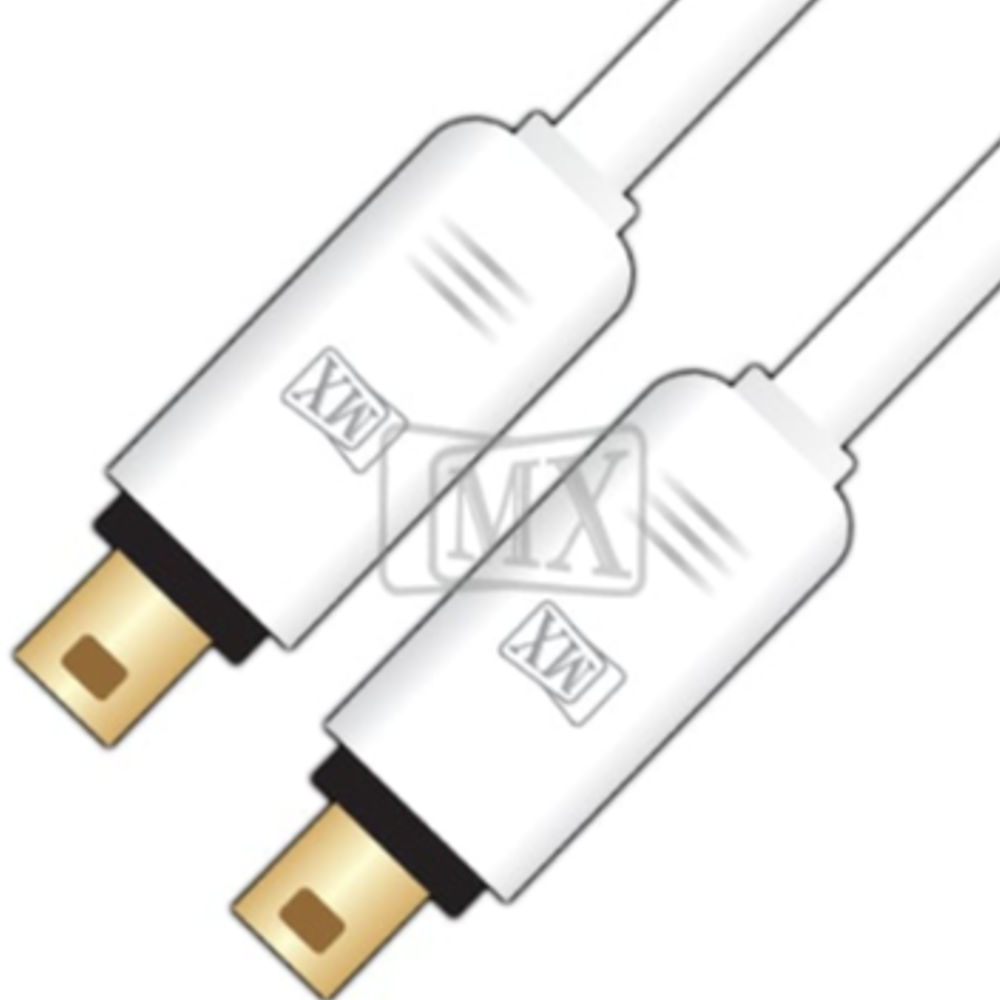 Mx Firewire Ieee 1394 4 Pin Male To Ieee 1394 4 Pin Male Cord - Color: Black