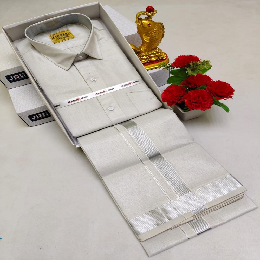 Tissue Dhoti Set - Color: All Color