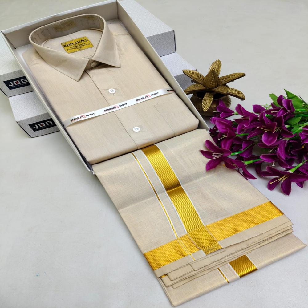 Tissue Dhoti Set - Color: All Color