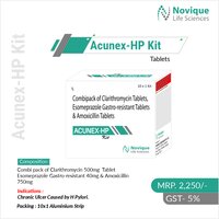 Clarithromycin 500 Mg + Esomeprazole 40 Mg + Amoxicillin 750 Mg + Combikit