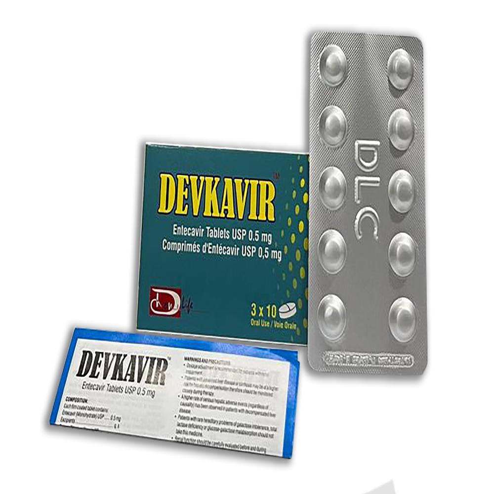 Enlekavir टैबलेट्स USP 0.5 mg