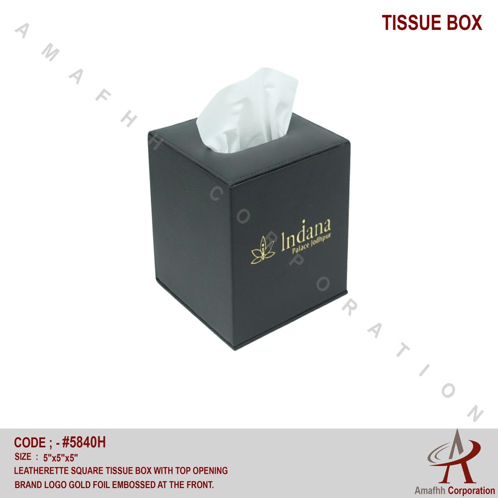 Tissue Box - Color: Black
