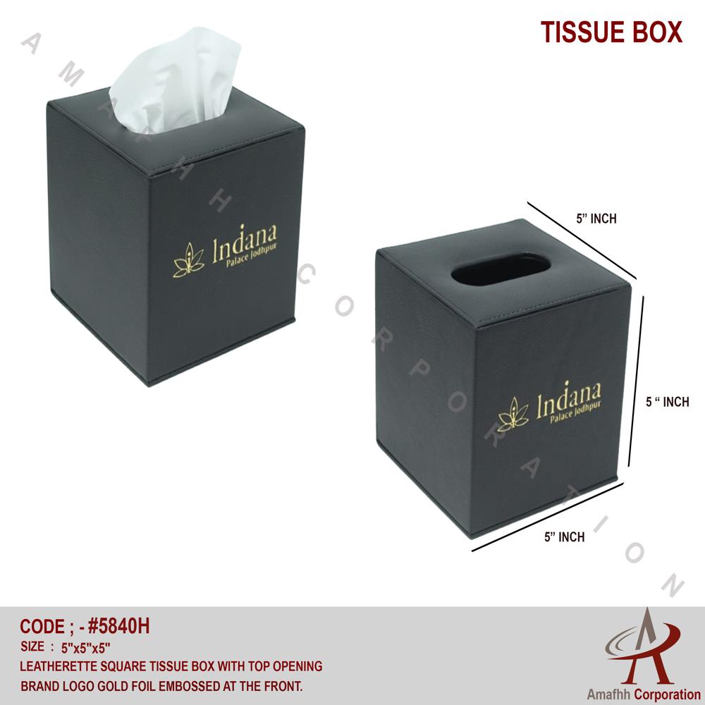Tissue Box - Color: Black