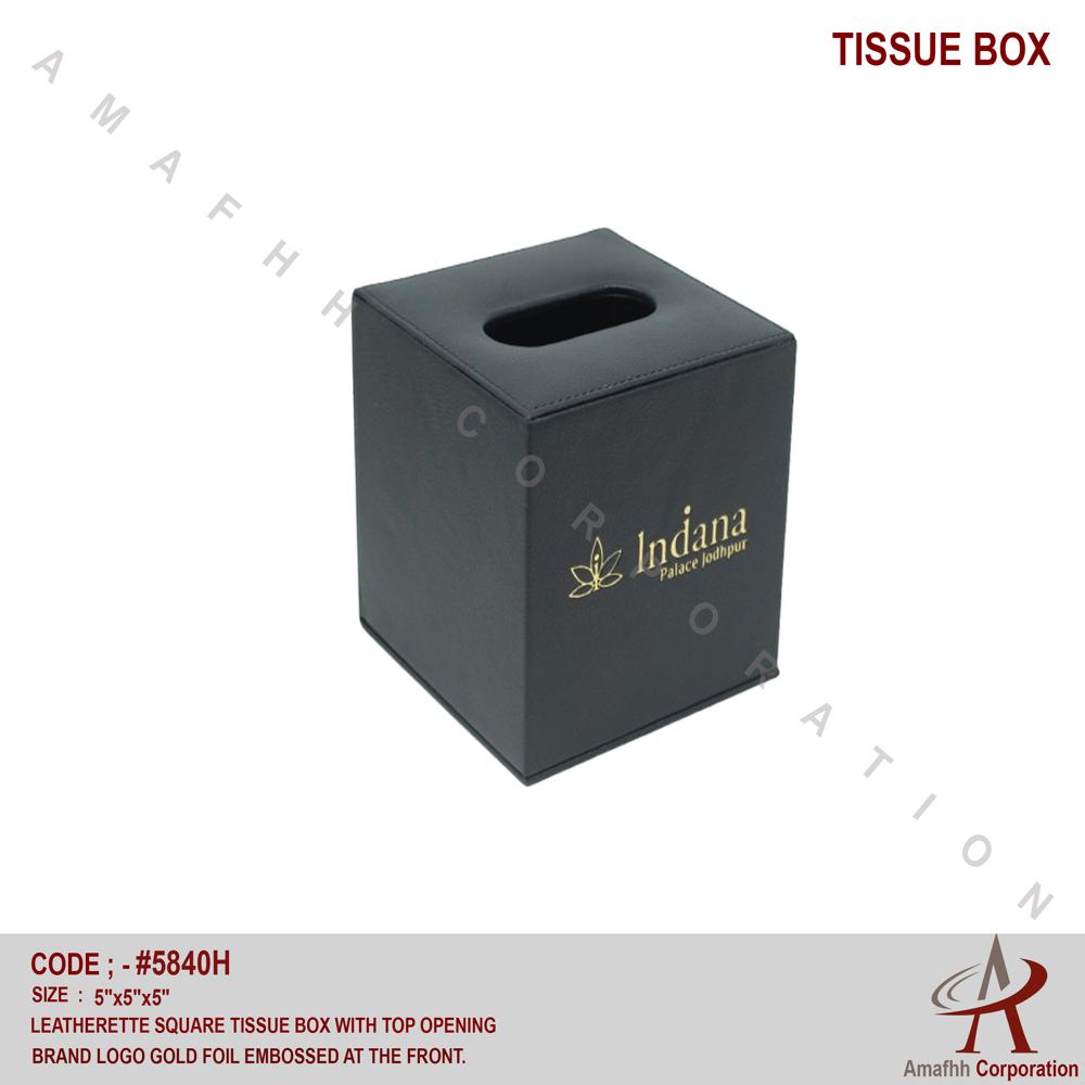 Tissue Box - Color: Black