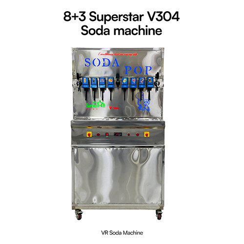 8+3 V304 Soda Machine - Automatic Grade: Automatic