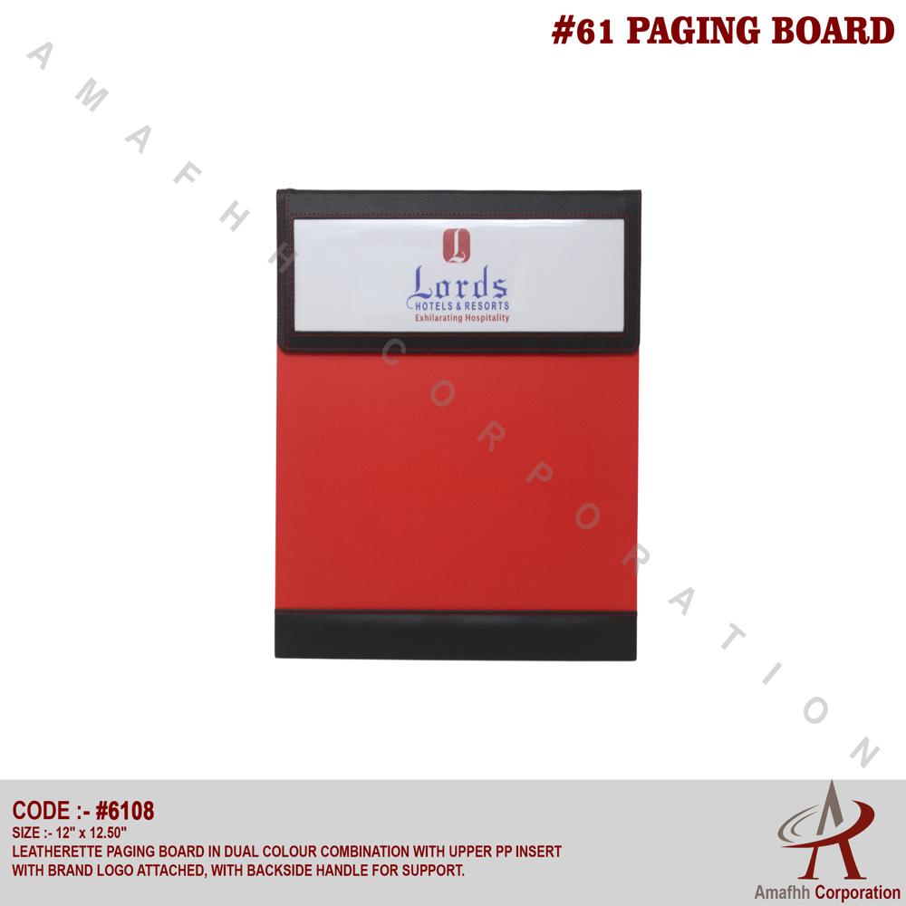 Paging Board - Material: Leatherette