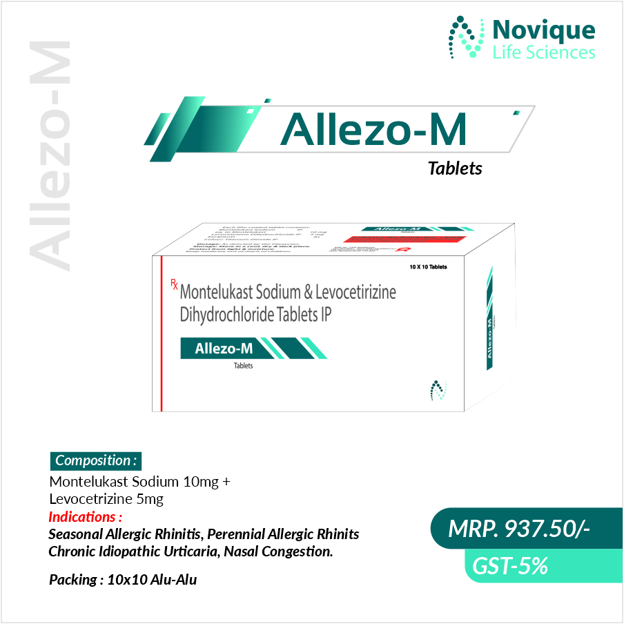 Levocetrizine 5 Mg + Montelukast Sodium 10 Mg