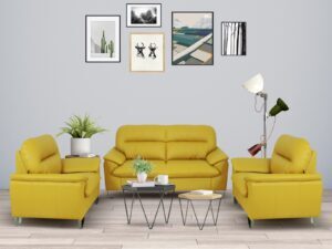 LITTLE LEATHERETTE SOFA SET