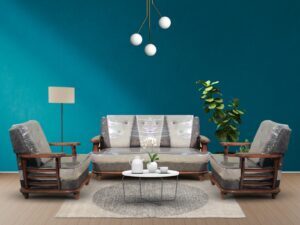 BUTTON MALAYSIA WOODEN SOFA SET