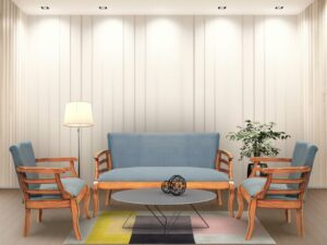 FANCY WOODEN SOFA SET