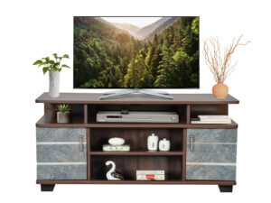 CREDENZA TV UNIT WITH TWO DOOR STORAGE