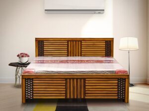 4X6.3 New Teakwood Button Cot