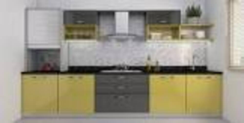 I Shape Modular Kitchen - Color: All Color Available