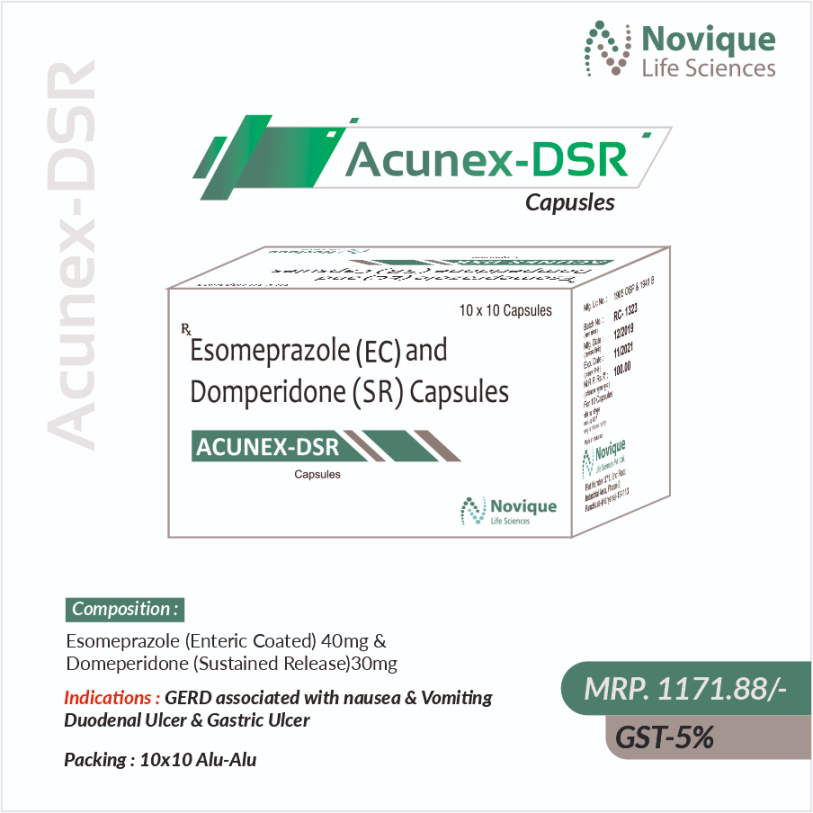 Esomeprazole 40mg (Enteric Coated) & Domeperidone 30mg ( SR)
