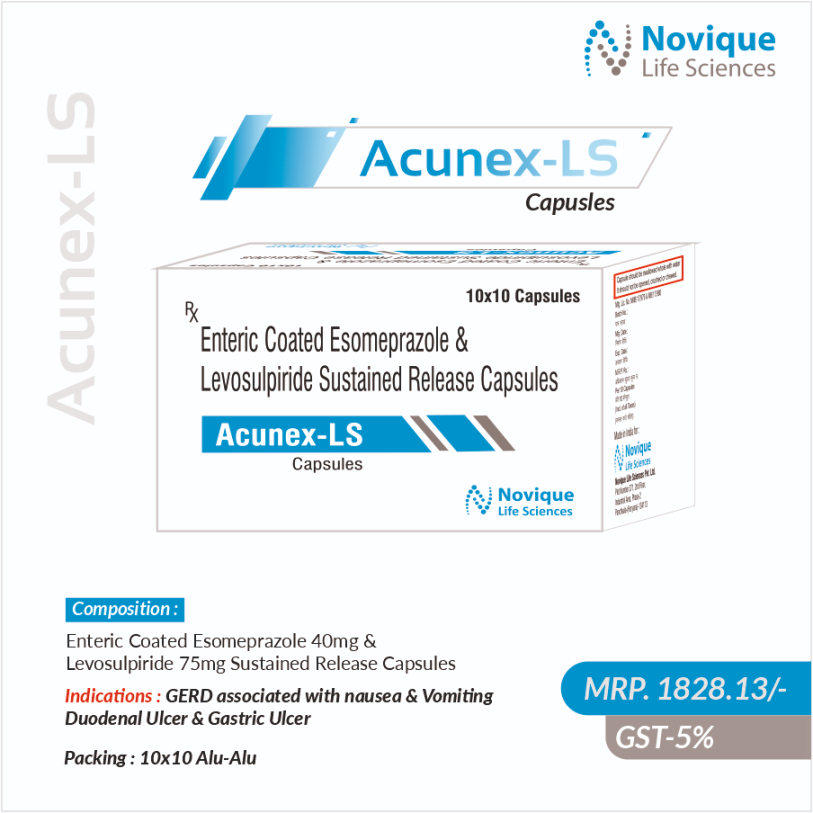 Esomeprazole 40mg (Enteric Coated) & Levosulpiride75 Mg